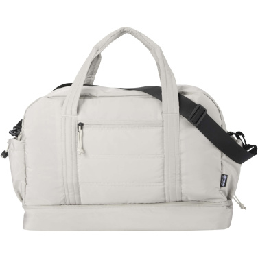 Logotrade advertising product image of: Puffer GRS recycled duffel bag with insulated bottom 30L
