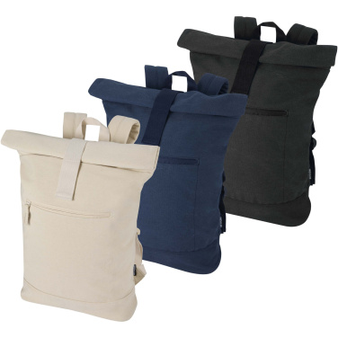 Logotrade business gift image of: Recanvas 14” GRS recycled rolltop backpack 16L