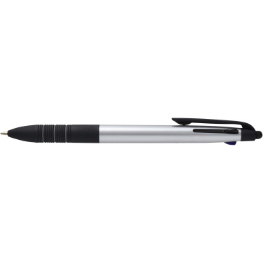 Logotrade business gift image of: Trine 3-ink RCS recycled ballpoint pen with stylus
