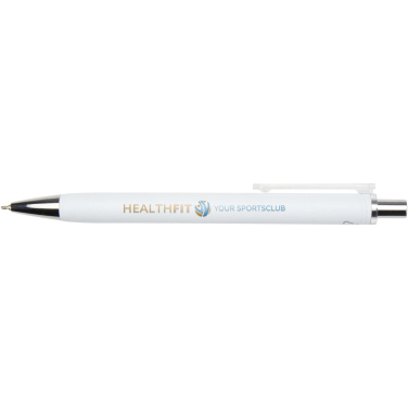 Logo trade promotional gift photo of: Feld RCS recycled ballpoint pen with metallic finish (black ink)