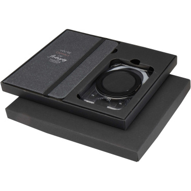 Logo trade promotional gifts image of: Kern A6 hard cover notebook and MagSafe wallet gift set