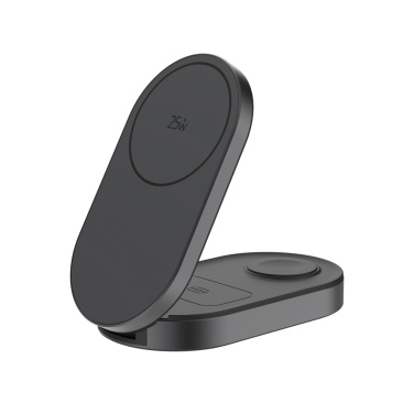 Logotrade promotional product image of: Quantum ultra-fast 3-in-1 25W Foldable Wireless Charger