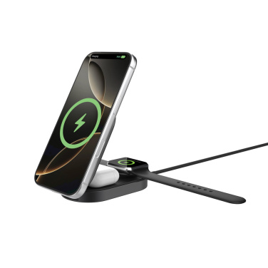 Logo trade promotional items picture of: Quantum ultra-fast 3-in-1 25W Foldable Wireless Charger