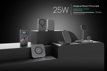 Logotrade promotional gift picture of: Quantum RCS ultra-fast 10.000mAh magnetic 25W powerbank