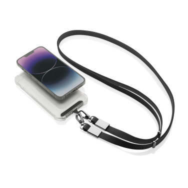 Logo trade promotional product photo of: Nivo RCS recycled PET Crossbody lanyard