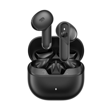 Logo trade promotional merchandise photo of: Urban Vitamin Santa Clara RCS plastic ENC earbuds