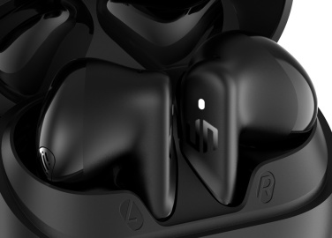 Logo trade promotional giveaways image of: Urban Vitamin Santa Clara RCS plastic ENC earbuds