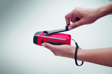 Logotrade promotional giveaway image of: Portable radio SOS with LED torch