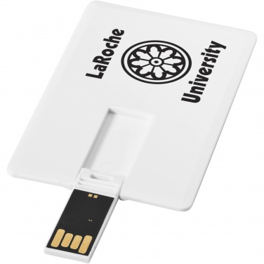 Logo trade reklaamkingi pilt: Õhuke kaardikujuline 4GB USB-mälupulk