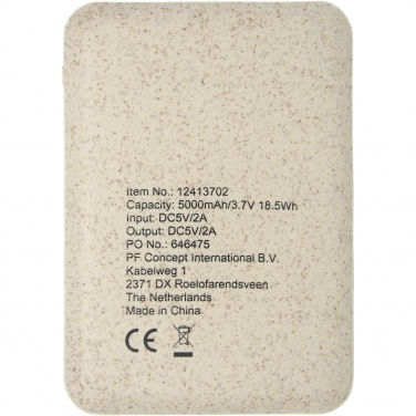 Logo trade ärikingitused foto: Asama 5000 mAh nisuõlgedest elektripank