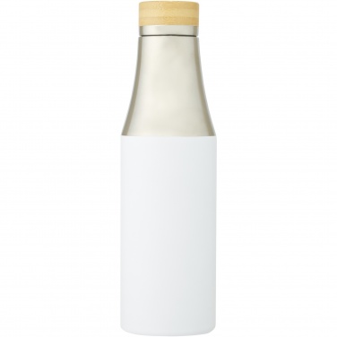 Logotrade reklaamkingitused pilt: Hulan 540 ml vasest vaakumisolatsiooniga roostevabast terasest pudel bambusest kaanega
