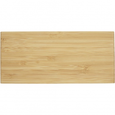 Logotrade reklaamkingi foto: Minata bambusest juhtmevaba laadija koos kellaga