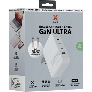 Logotrade reklaamkingid pilt: Xtorm XVC2140 GaN Ultra 140 W reisilaadija 240 W USB-C PD kaabliga