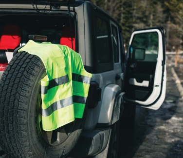 Logotrade ärikingitused pilt: GRS taaskasutatud PET hästi nähtav turvavest