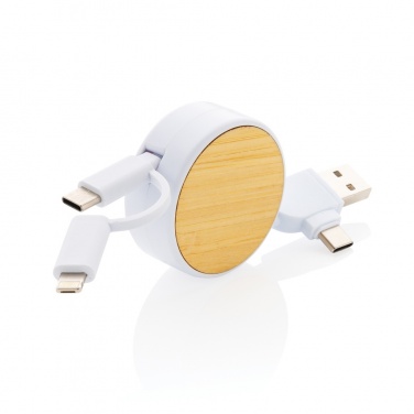 Logotrade ärikingituse foto: RCS taaskasutatud plastist Ontario 6-in-1 sissetõmmatav kaabel