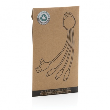 Logo trade meened foto: RCS taaskasutatud plastist Ontario 6-in-1 ümmargune kaabel