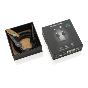 Logotrade reklaamkingi foto: Oakland RCS taaskasutatud plastist 6-ühes kiirlaadimiskaabel 45 W