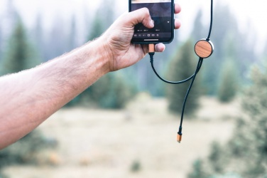 Logo trade reklaamtoote pilt: Ohio RCS-sertifikaadiga taaskasutatud plastist 6-ühes kaabel