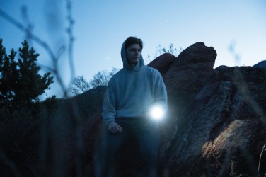 Logotrade ärikingid pilt: Lucid 5W RCS sertifitseeritud taaskasutatud plastikust ja bambusest taskulamp