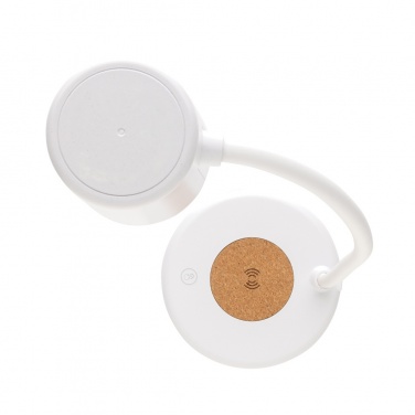 Logo trade firmakingi pilt: Zenara RCS taaskasutatud plastikust ja korgist 15 W juhtmevaba laualamp