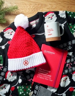 Logotrade reklaamtooted pilt: Jõulu sümboolikaga kootud müts