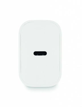 Logo trade firmakingituse pilt: 20W 2-pordiline USB-laadija EU pistik