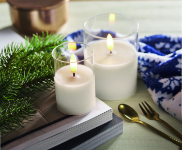 Logotrade reklaamtoote foto: LED vahaküünal klaasihoidjas