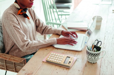 Logo trade reklaamtooted foto: 8-kohaline bambusest kalkulaator