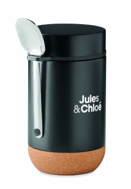 Logotrade reklaamkingi foto: Topeltseintega toidutermos lusikaga 400 ml