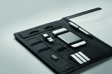 Logotrade reklaamkingituse foto: A4 mapp koos juhtmevaba laadijaga 5W