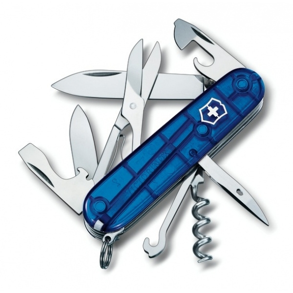 Logo trade ärikingituse pilt: Taskunuga Climber läbipaistev Victorinox
