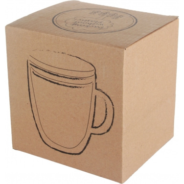 Logotrade reklaamkingituse foto: Topeltseinaga klaasist tass GERTHE 350 ml