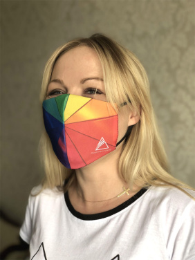 Logo trade reklaamtooted foto: VENUS PRO puuvillane näomask koos HEPA filtri taskuga 1378165