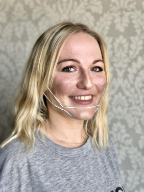 Logo trade ärikingi pilt: ATENA läbipaistev näokaitse-mask suu ja nina jaoks 1461162