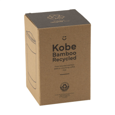 Logo trade reklaamkingituse pilt: Kobe Bamboo RCS Recycled Steel 350 ml kohvitass