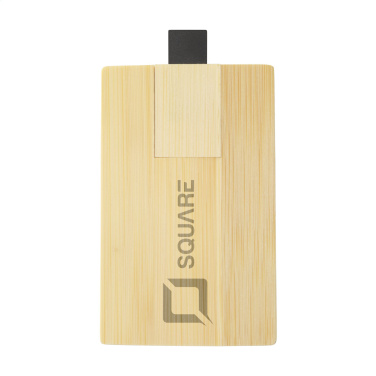 Logotrade firmakingitused pilt: Krediitkaart USB Bamboo 8 GB