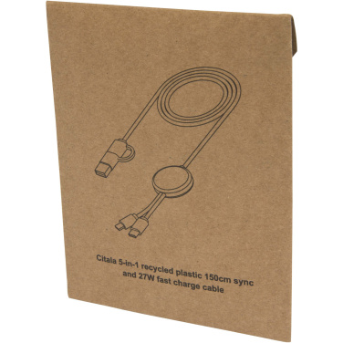 Logotrade ärikingid pilt: Citala 5-in-1 taaskasutatud plastist 150 cm kiirlaadimiskaabel