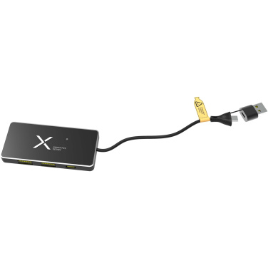 Logotrade meened pilt: SCX.design H20 8-ühes USB-jaotur kahe sisendi ja 6-pordiga