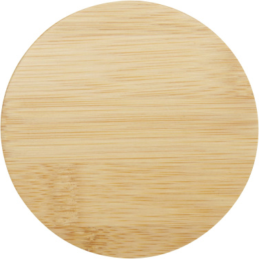 Logotrade reklaamtoote foto: Leona 350 ml klaastass bambusest kaanega