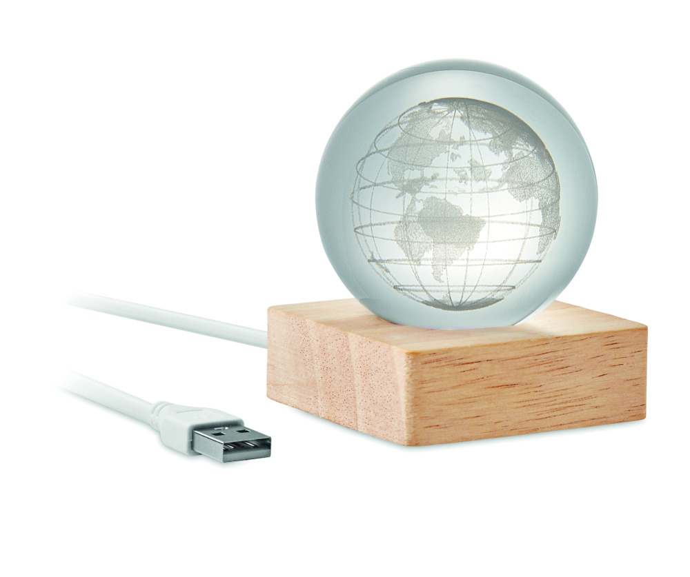 Logotrade reklaamtooted pilt: LED-klaasist kera Globe