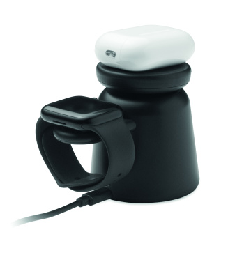 Logotrade reklaamtooted pilt: 3-ühes juhtmevaba laadija 15W SIMPA