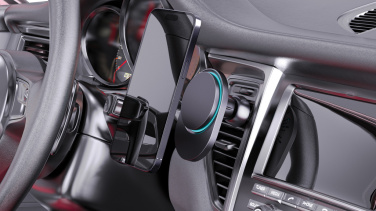 Logotrade ärikingi foto: PowerCruze RCS plastikust 15W magnetiga laadija autohoidik