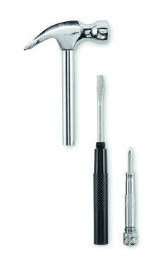 Logotrade meened pilt: CLAW IT süsinikterasest haamer ja kruvikeeraja