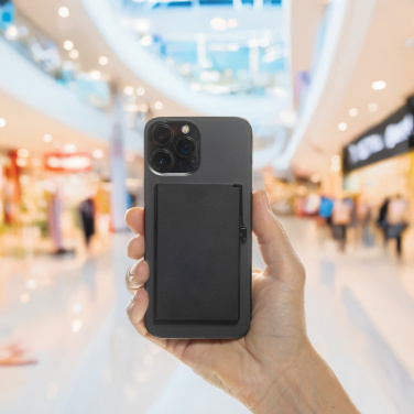 Logo trade meene pilt: Standardne alumiiniumist RFID-magnetiline telefonikaardihoidja