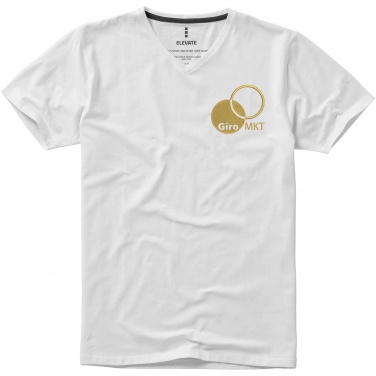 Logo trade liikelahja kuva: Kawartha short sleeve men's organic V-neck t-shirt