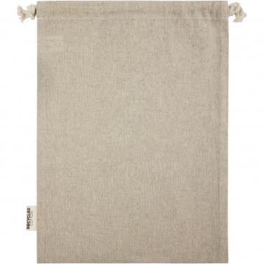 Logotrade liikelahja mainoslahja kuva: Pheebs 150 g/m² GRS-kierrätetystä puuvillasta valmistettu iso lahjapussi 4 l