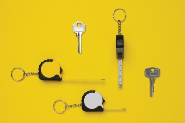 Logo trade liikelahjat mainoslahjat kuva: MeasureMate RCS kierrätetty ABS 1 m metrimitta avaimenperä