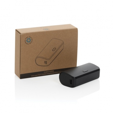 Logo trade mainostuotet tuotekuva: FlashCharge 5000mAh pikalatausvirtapankki RCS muovista