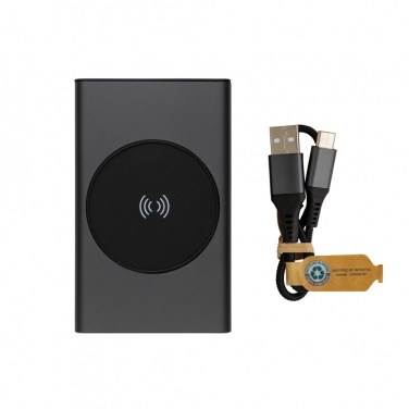 Logotrade mainoslahja ja liikelahja kuva: Terra RCS alumiininen 5000 mAh 5w langaton varavirtalähde