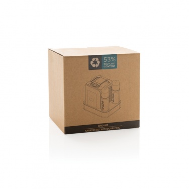 Logotrade liikelahja mainoslahja kuva: Singvibe RCS karaokesarja tuplamikrofonilla kierrätysmuovia